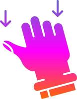 Drag Glyph Gradient Icon vector