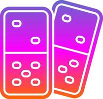 Domino Glyph Gradient Icon vector