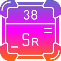 Strontium Glyph Gradient Icon vector