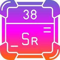 Strontium Glyph Gradient Icon vector