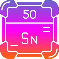 Tin Glyph Gradient Icon vector