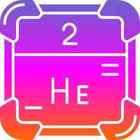 Helium Glyph Gradient Icon vector