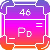 Palladium Glyph Gradient Icon vector