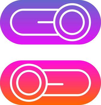 Switch Glyph Gradient Icon vector