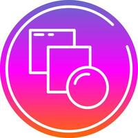 Blend Glyph Gradient Icon vector