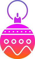 Bauble Glyph Gradient Icon vector