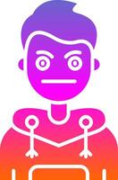 Embarrassed Glyph Gradient Icon vector
