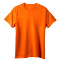 Orange T shirt mock up png