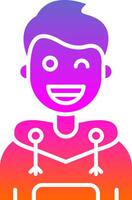 Wink Glyph Gradient Icon vector