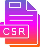 Csr Glyph Gradient Icon vector