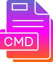 Cmd Glyph Gradient Icon vector