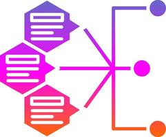 Index Glyph Gradient Icon vector