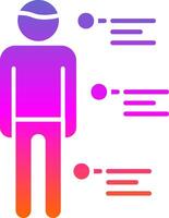 Person Glyph Gradient Icon vector