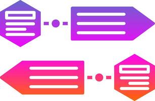 Infographic elements Glyph Gradient Icon vector