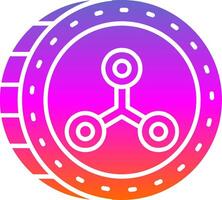 Rippie Glyph Gradient Icon vector