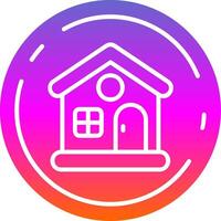 Home Glyph Gradient Icon vector