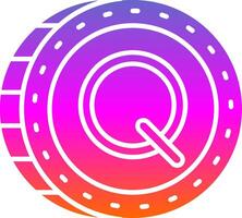 Quetzal Glyph Gradient Icon vector