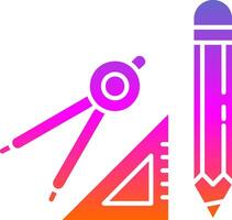 Geometry Glyph Gradient Icon vector