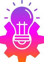 Idea Glyph Gradient Icon vector
