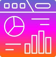 Dashboard Glyph Gradient Icon vector