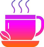 Coffee Glyph Gradient Icon vector