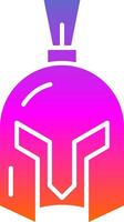 Helmet Glyph Gradient Icon vector