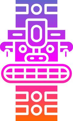 Totem Glyph Gradient Icon