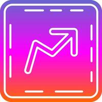 Trend Glyph Gradient Icon vector