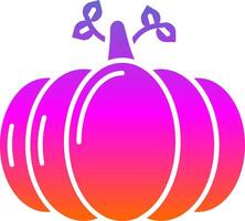 Pumpkin Glyph Gradient Icon vector