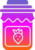 Jam Glyph Gradient Icon vector