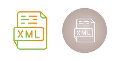 icono de vector xml