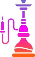 hookah Glyph Gradient Icon vector