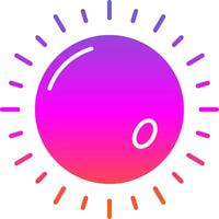 Sun Glyph Gradient Icon vector