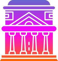 Pantheon Glyph Gradient Icon vector