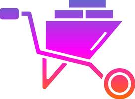 Cart Glyph Gradient Icon vector