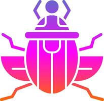 Scarab Glyph Gradient Icon vector