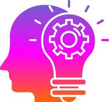 Imagination Glyph Gradient Icon vector