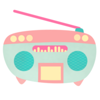 Radio giorno illustrazione elemento etichetta png