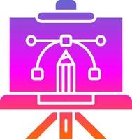 Canvas Glyph Gradient Icon vector