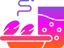 Iftar Glyph Gradient Icon vector