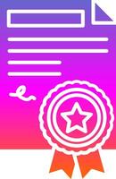 Agreement Glyph Gradient Icon vector