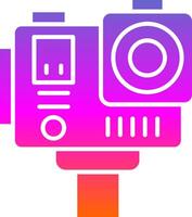 Action camera Glyph Gradient Icon vector