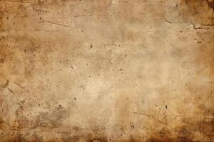 AI generated Grunge background with space for text or image. Old paper texture. photo