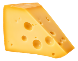 ai generado queso aislado en un transparente antecedentes png