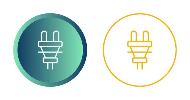 icono de vector de enchufe