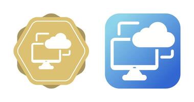 Cloud Monitoring Vector Icon