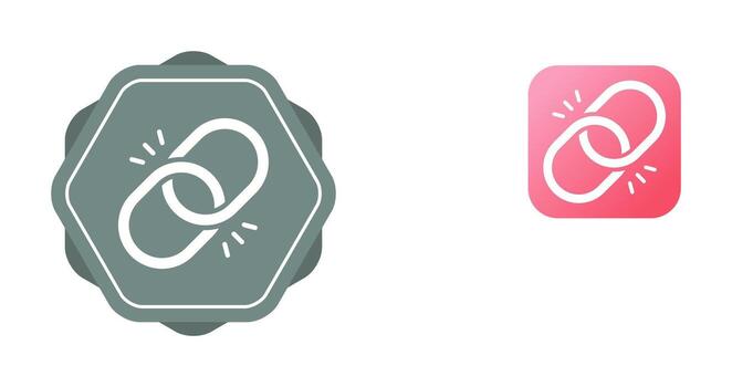 icono de vector de enlace