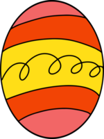 The easter egg drawing  image for holiday concept. png