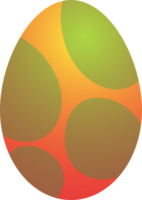 The easter egg multi color for holiday concept. png