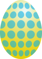 The easter egg multi color for holiday concept. png